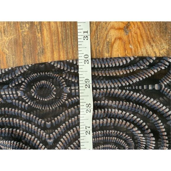 Forever 21 Women's Geometric Pull-On Midi Pencil Skirt Black Size Medium - Picture 3 of 7